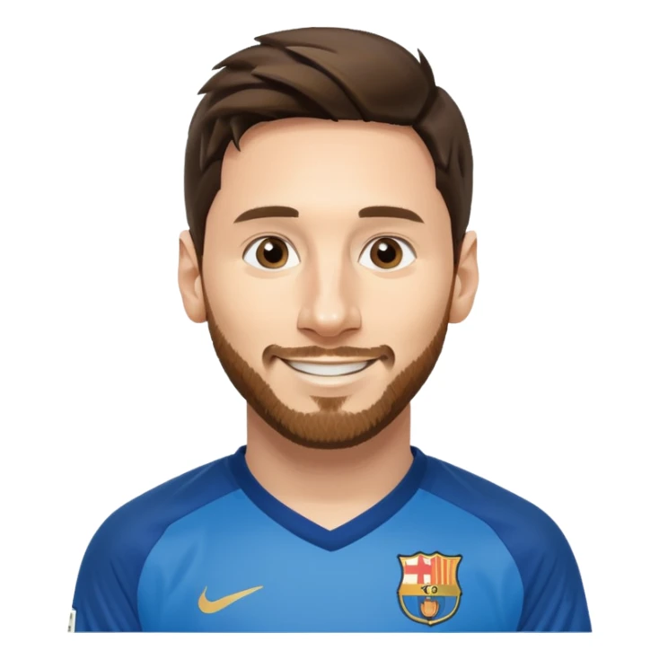 create a messi icon - inspired by airbnb category icons sticker