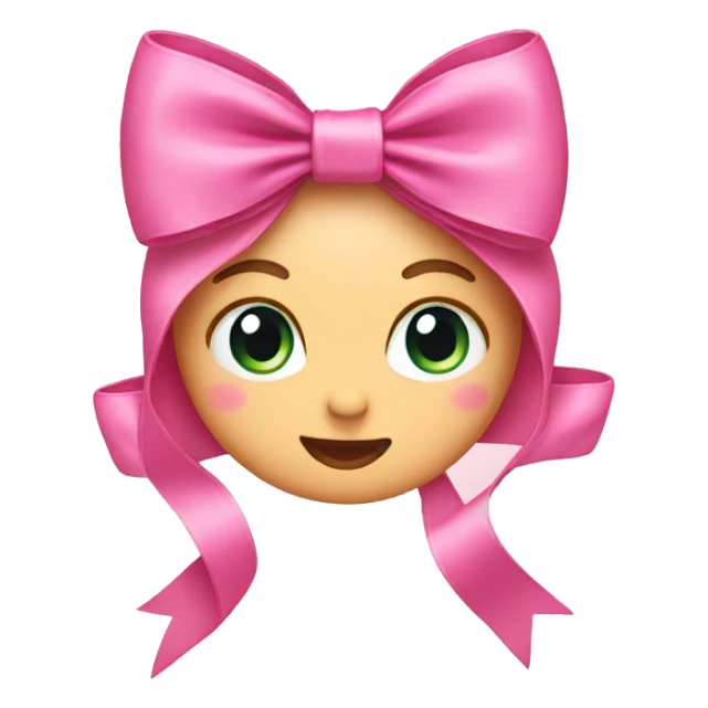 Pink bow  sticker