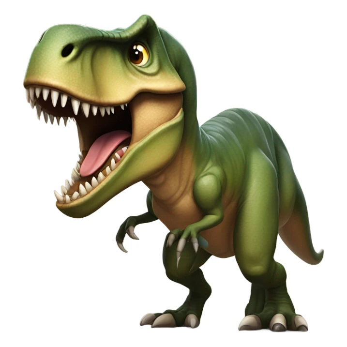 T rex growling and barking sticker