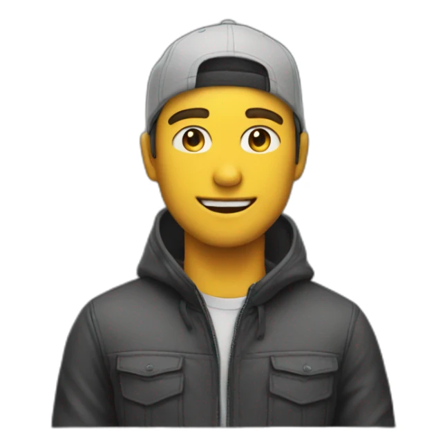 A man wearing APEXX brand clothes sticker