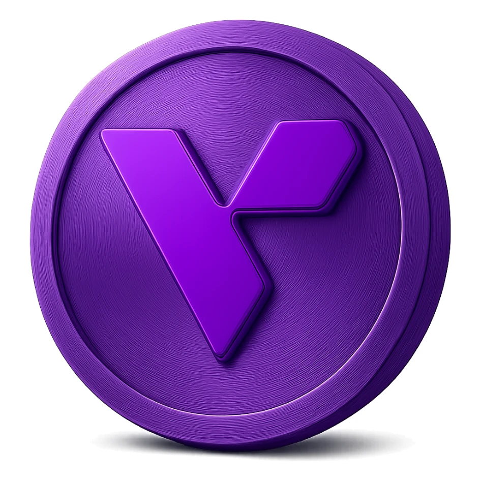 I need you to help me recreate these coing exactly as it is but just make it purple make the coin purple with transparent background please! sticker