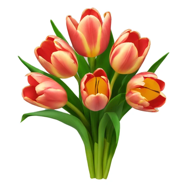bouquet of tulipana sticker
