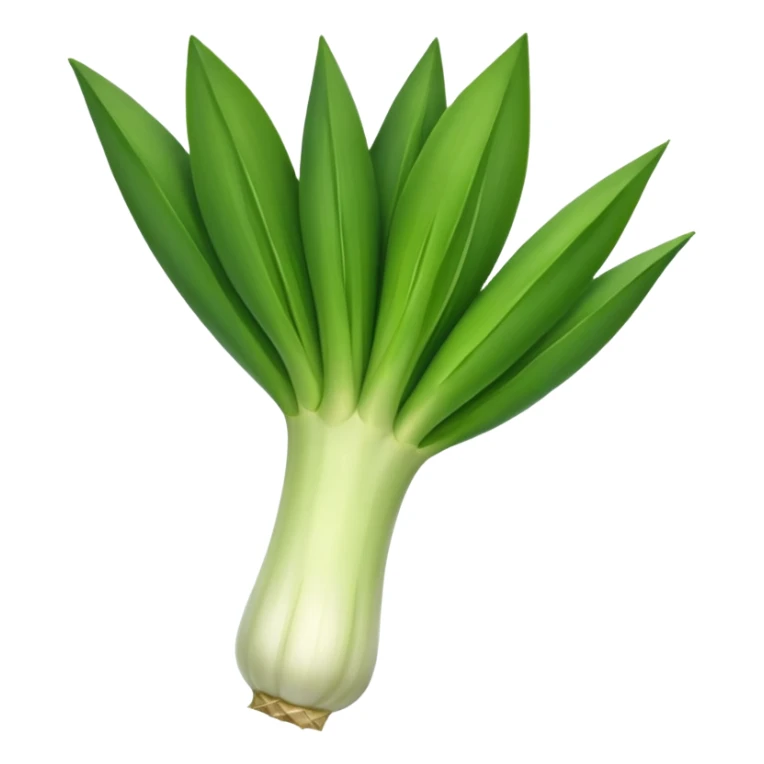 A leek emoji for slack sticker