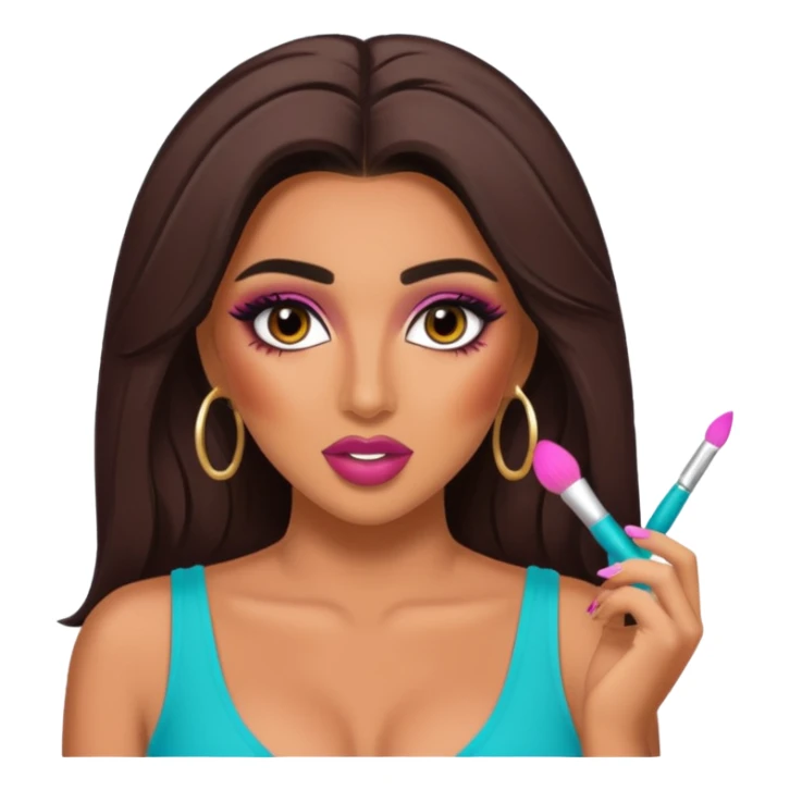 huda from love island crashout face  sticker
