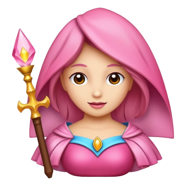 varita mágica rosa sticker