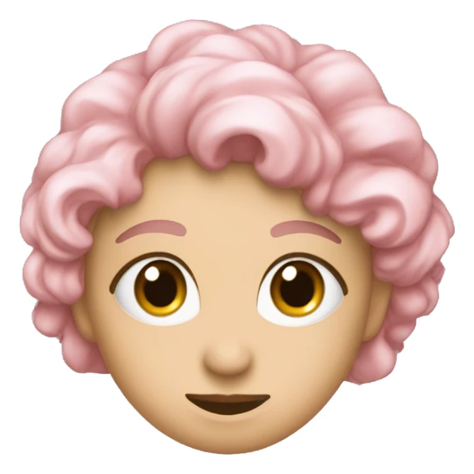 Faccina con rosa in bocca facendo l'occhiolino  sticker