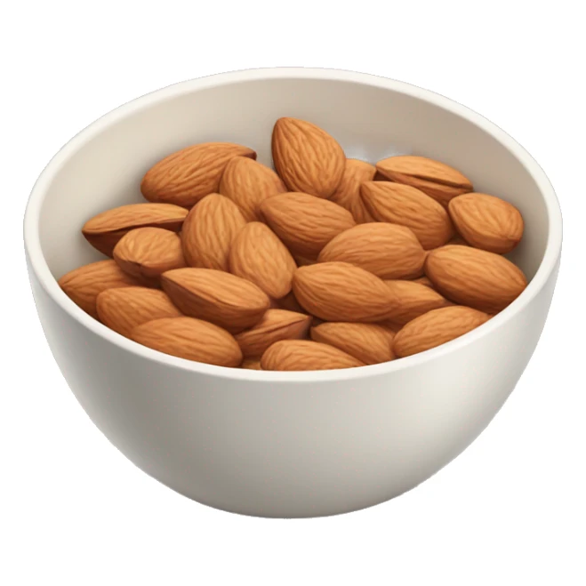 bowl of almond sticker
