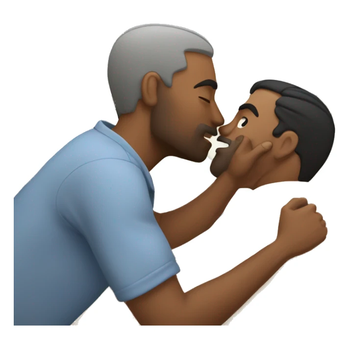 Make a man kissing a man in the bed sticker