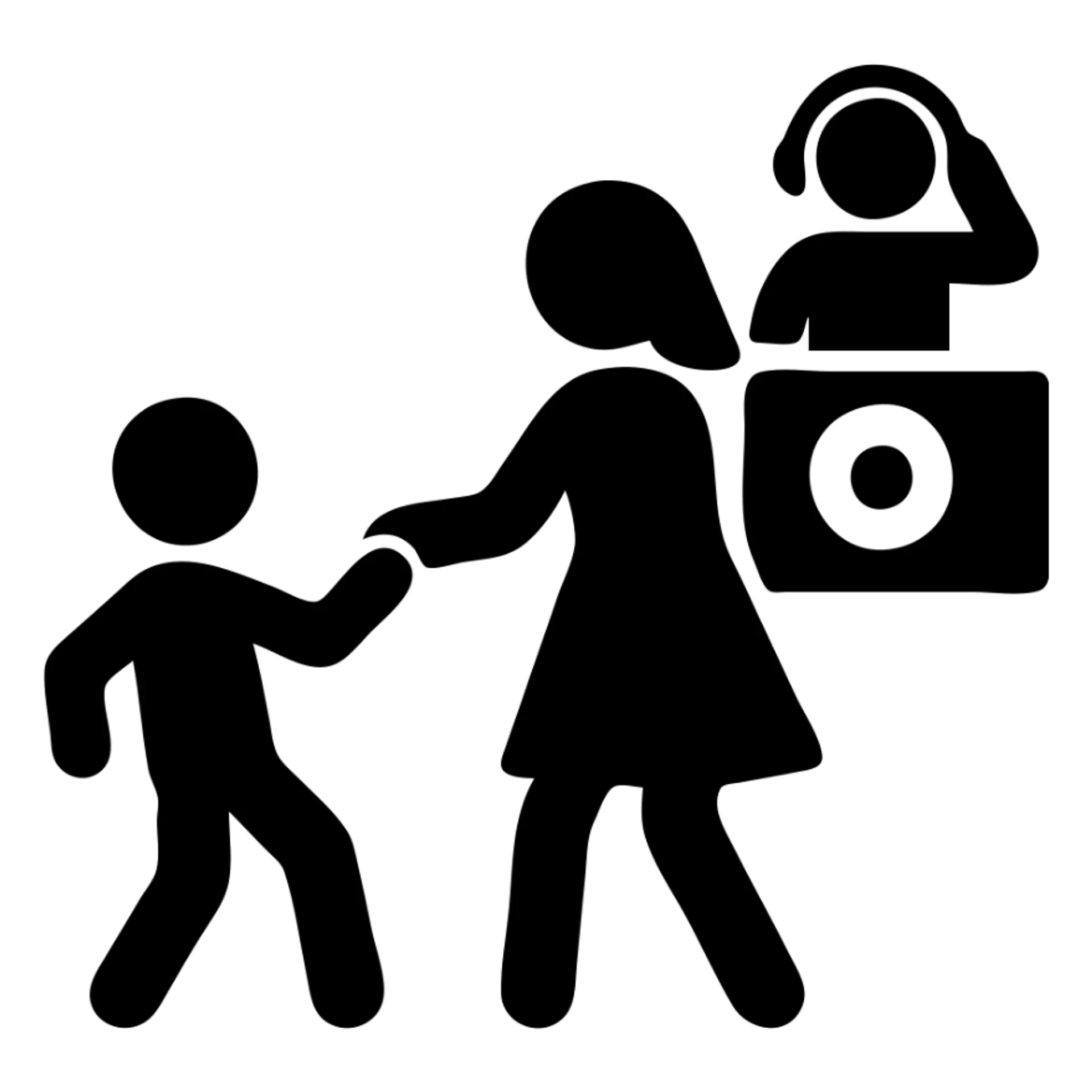 boy dance with older girl at party and DJ watching on it sticker