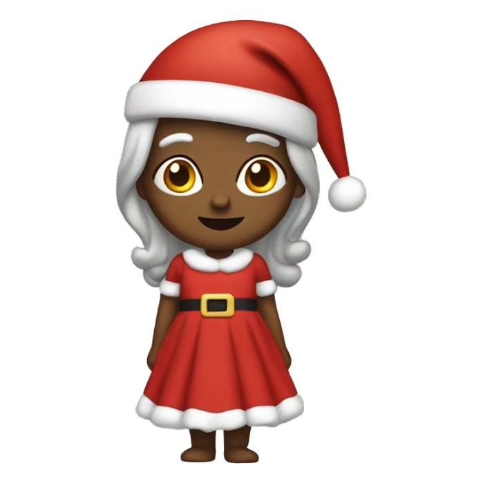 Santa wearing a dress  sticker