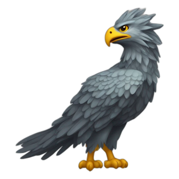 The mythical creature of gryphon sticker