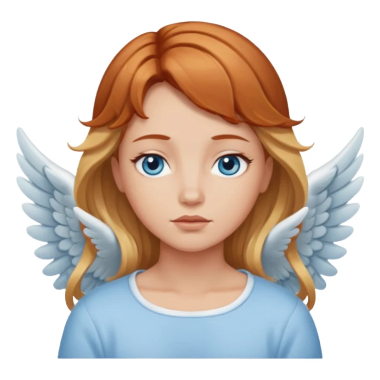 Sleepy angel with auburn hair the blonde balayage sticker