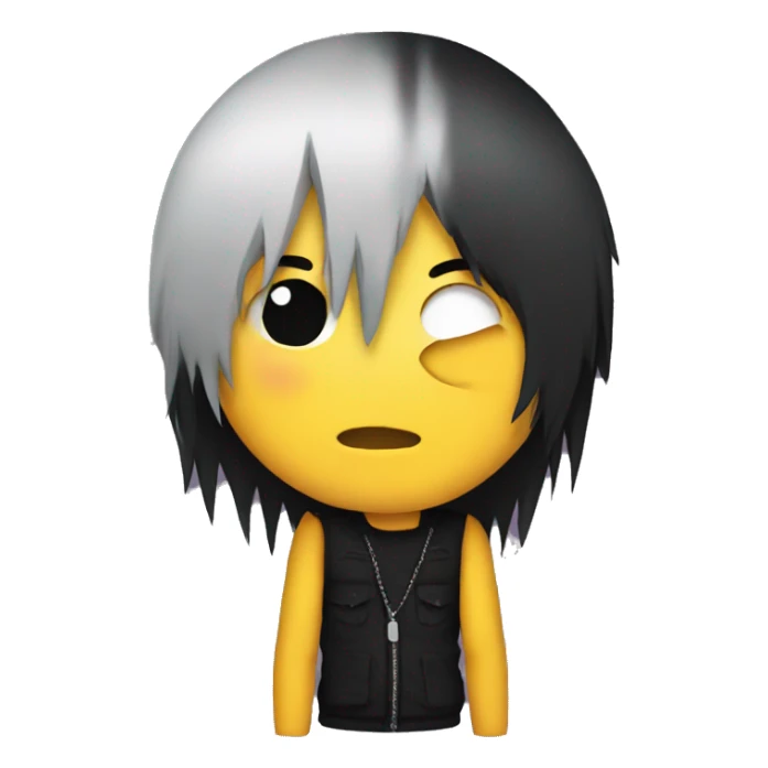 Emo emoji sticker