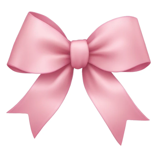 light pink ribbon bow sticker