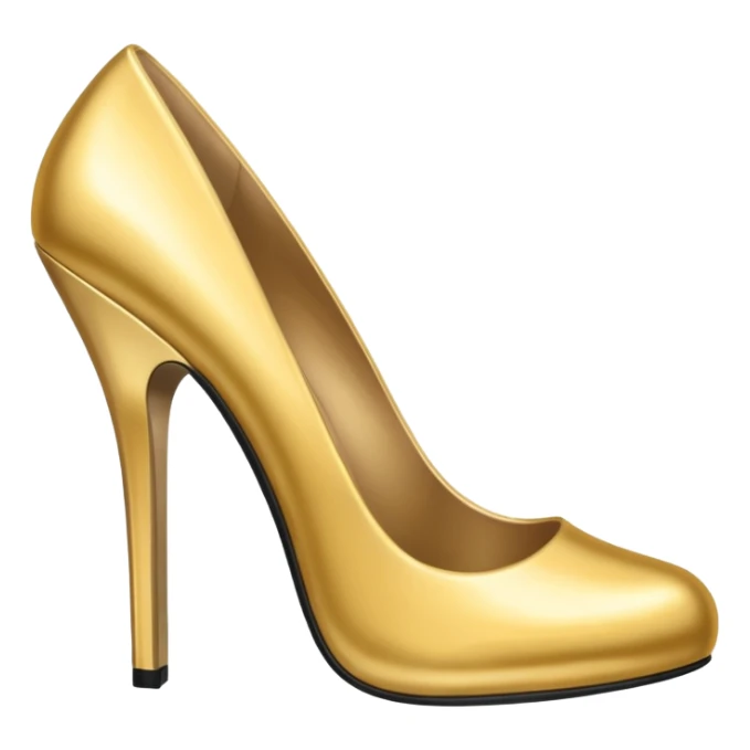 Gold shoes for women sticker