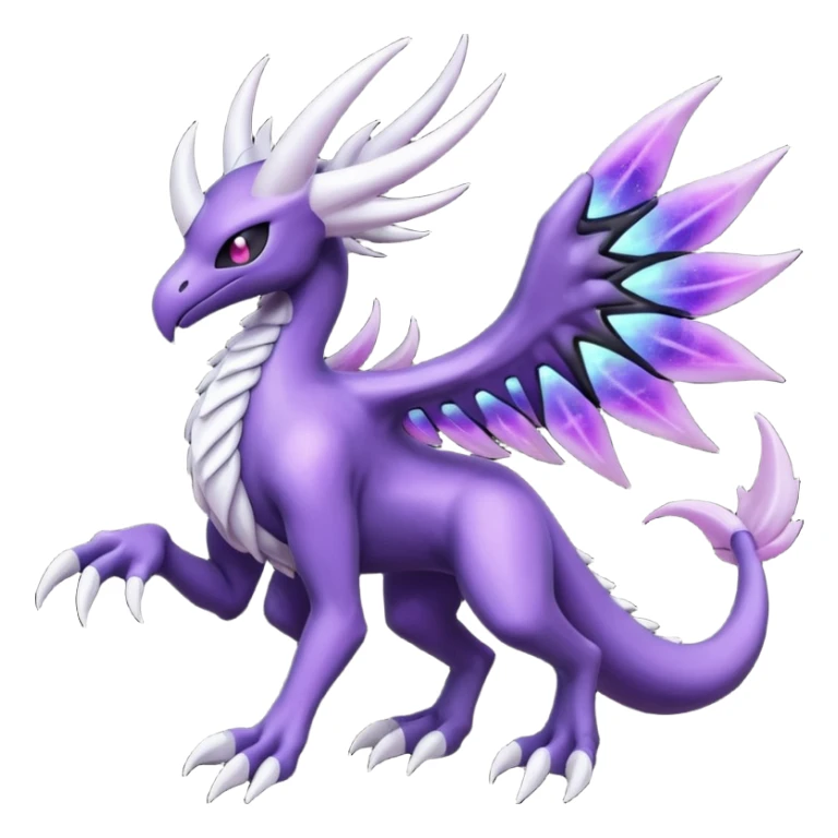Lunala-Darkrai-Palkia-Fakémon-hybrid-creature (full body)  sticker