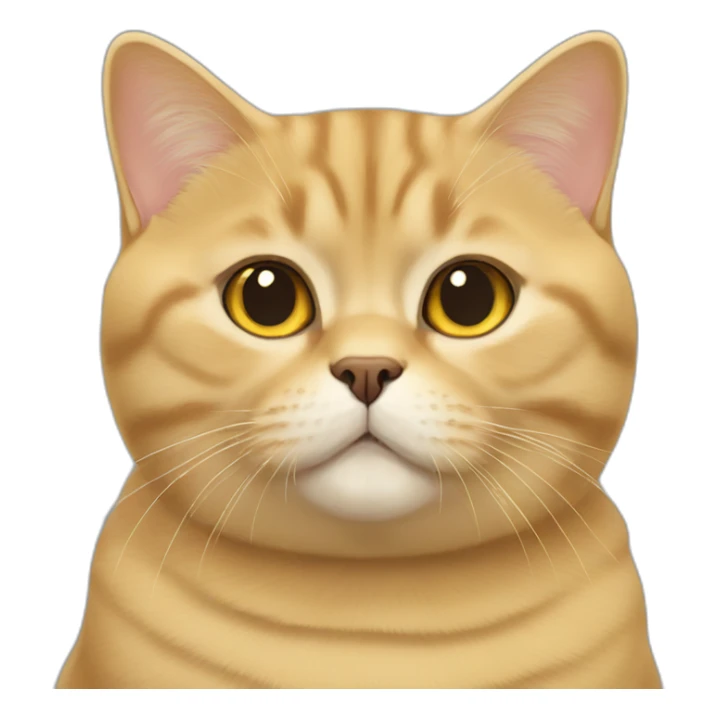 golden british shorthair sticker