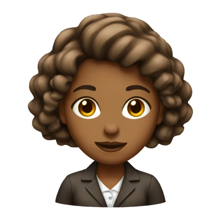 Working girl Brown  sticker