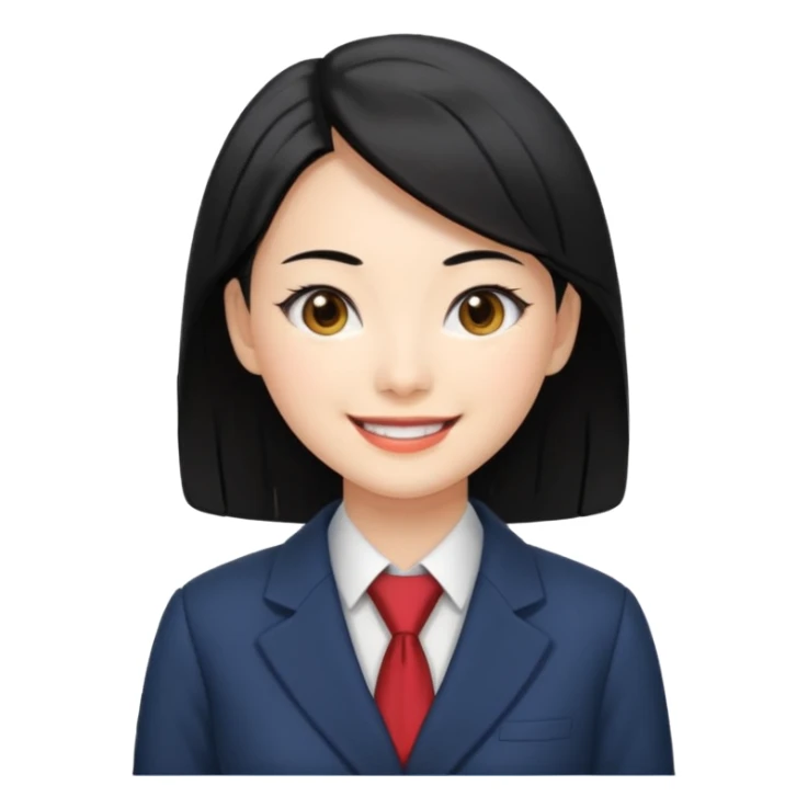 i need an image of a japanese woman analyst sticker