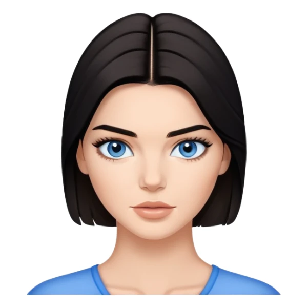 Kendall Jenner with blue eyes sticker