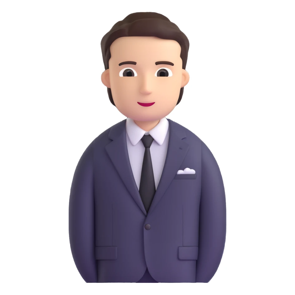 man wearing a suit with black horizontal stripes sticker