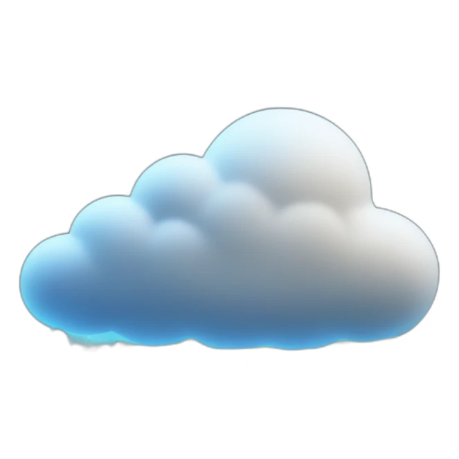 the volumetric cloud below is illuminated and rain and lightning drip from it sticker