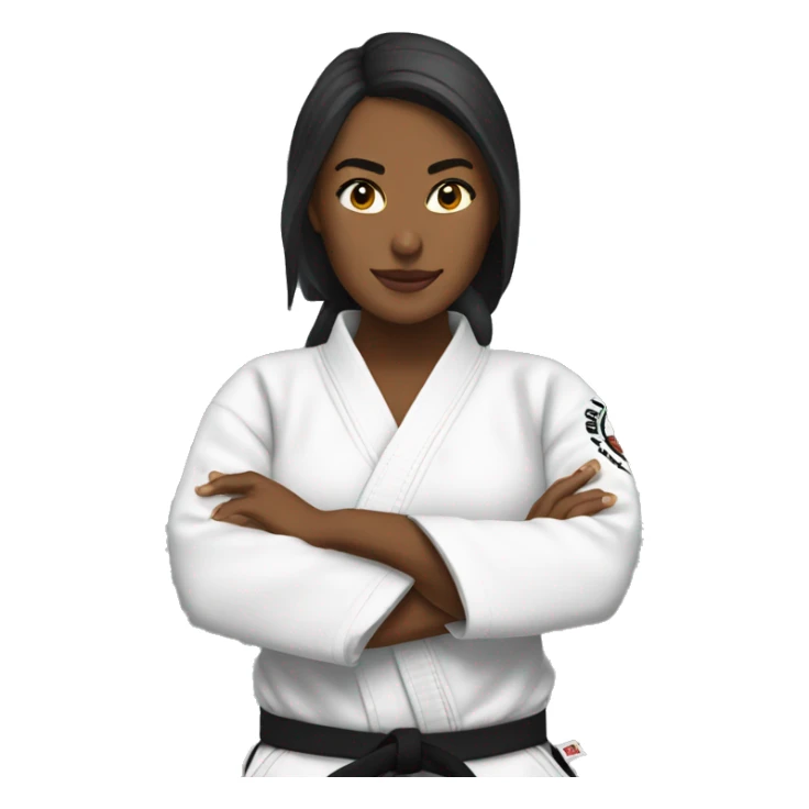 woman jiu jitsu sticker
