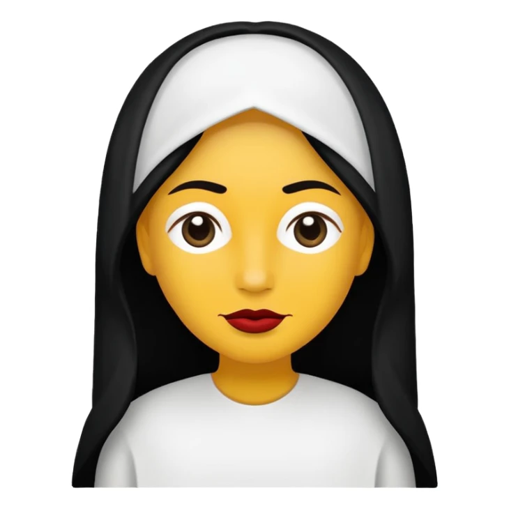 vull un perosnatge estil bimoji que sigui com una nimfa bella i fantasmal amb túniques blanques. Té la pell literalments blanca com el guix, cabell platejat, un nas llarg, ulls negres grans i llavis carmesí. que estigui somrient sticker