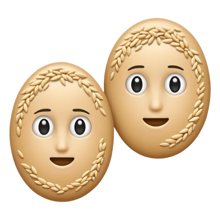 a couple of sesame seeds sticker