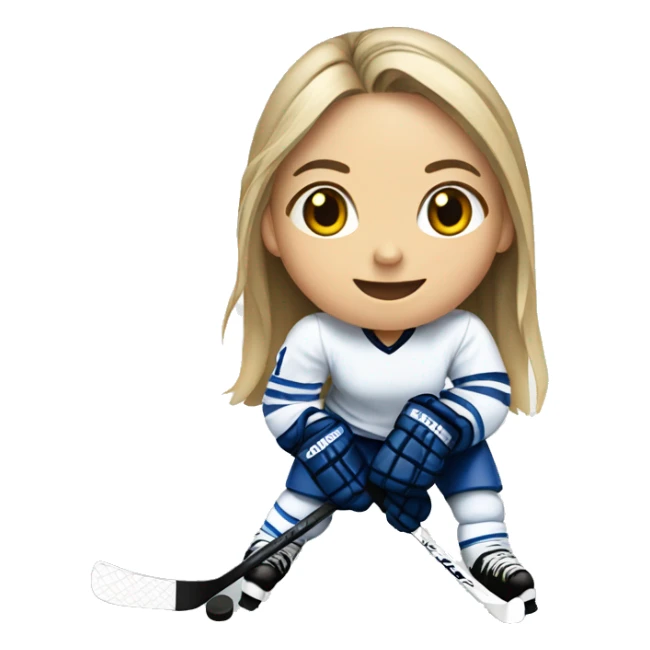 ic ehockey girl sticker