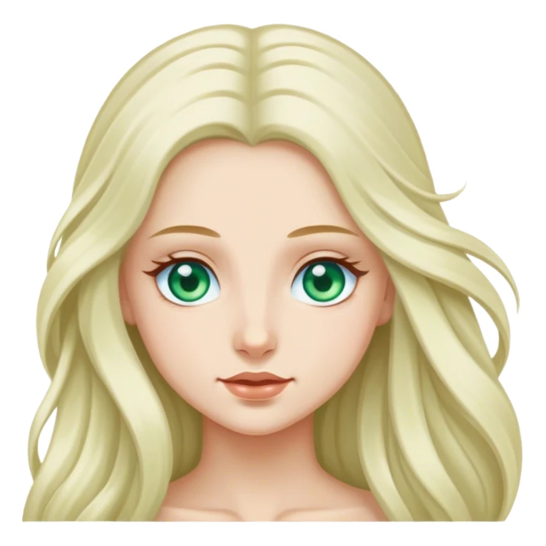 polish princess with green/blue eyes sticker