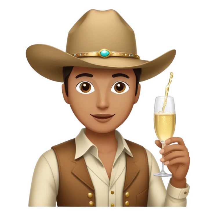 Cowgirl partying  sticker
