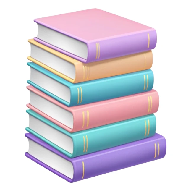 Books With pastel colours sticker