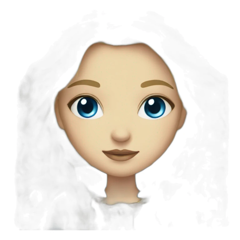 Blonde girl blue eyes with tarot sticker