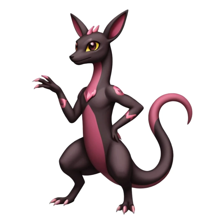 Salazzle-Umbreon-Fakémon-hybrid-creature (full body)  sticker