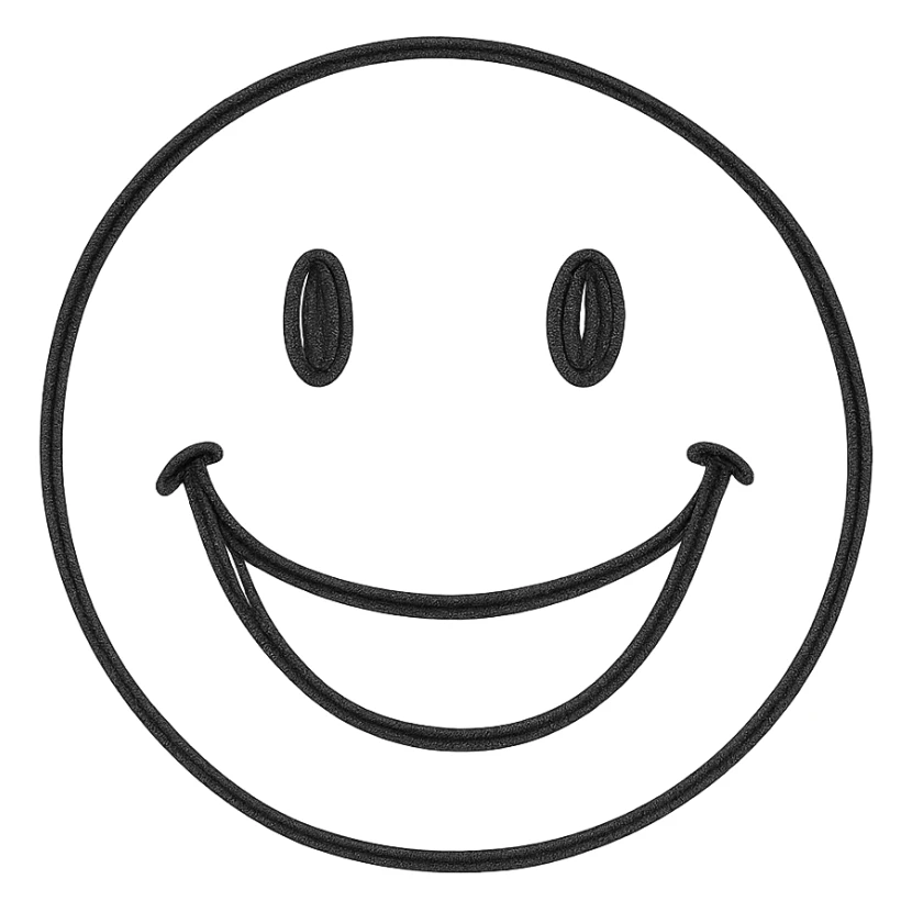 very happy face sticker