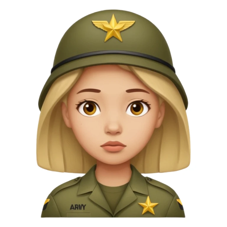 the girl thinks about the guy who is in the army sticker