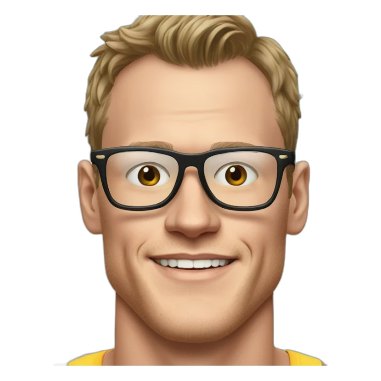 Jonathan Toews wearing glasses as beach bum sticker