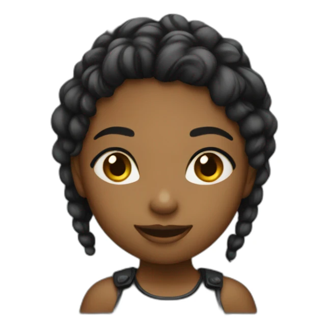 best friend noir fille sticker