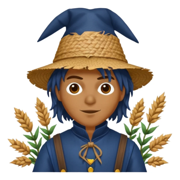 Scarecrow from The Land of Oz with dark blue outfit sticker