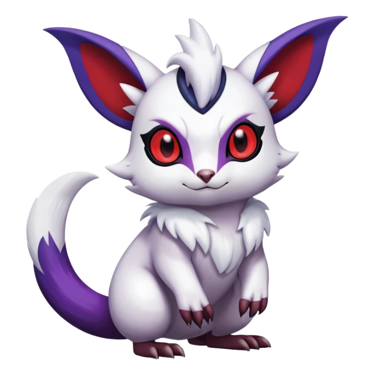 ShinyFurret-Absol-Noibat-Noivern-Hybrid (Full body) sticker