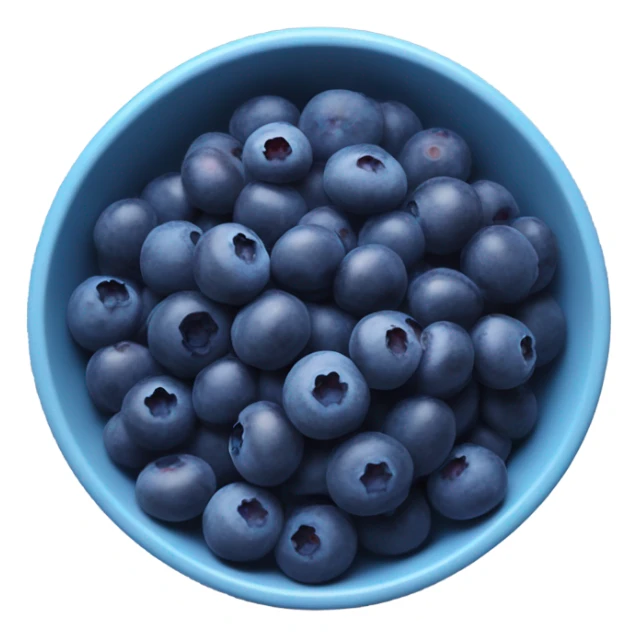 bowl of small wild blueberries sticker