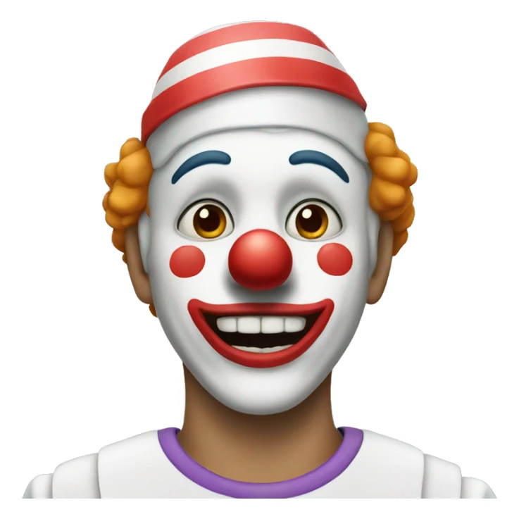 A clown that is in a hospital sticker