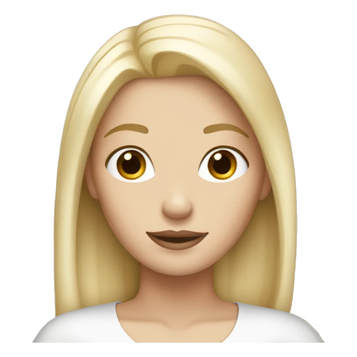 Tall white skin tone lady with blonde hair sticker