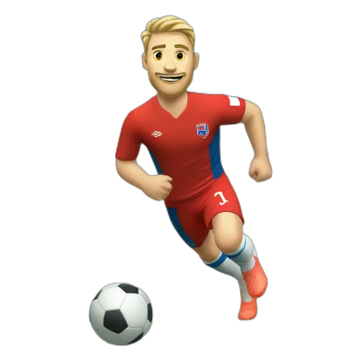 Norwegian-footballer-with-world-cup sticker