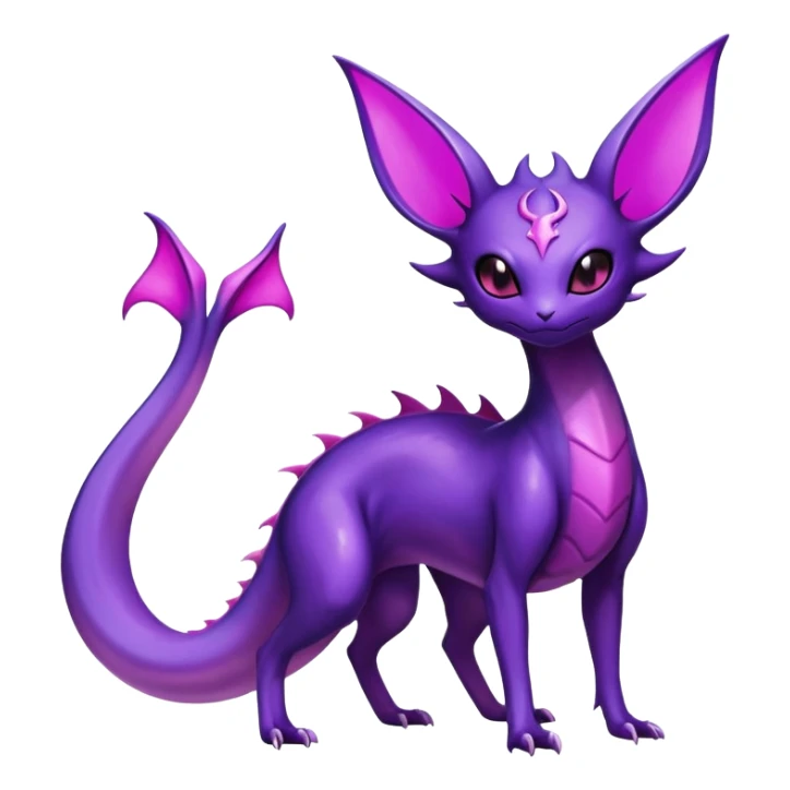 Shiny Ethereal Celestial Salandit-Noibat-Espeon-Hybrid (Full body) sticker