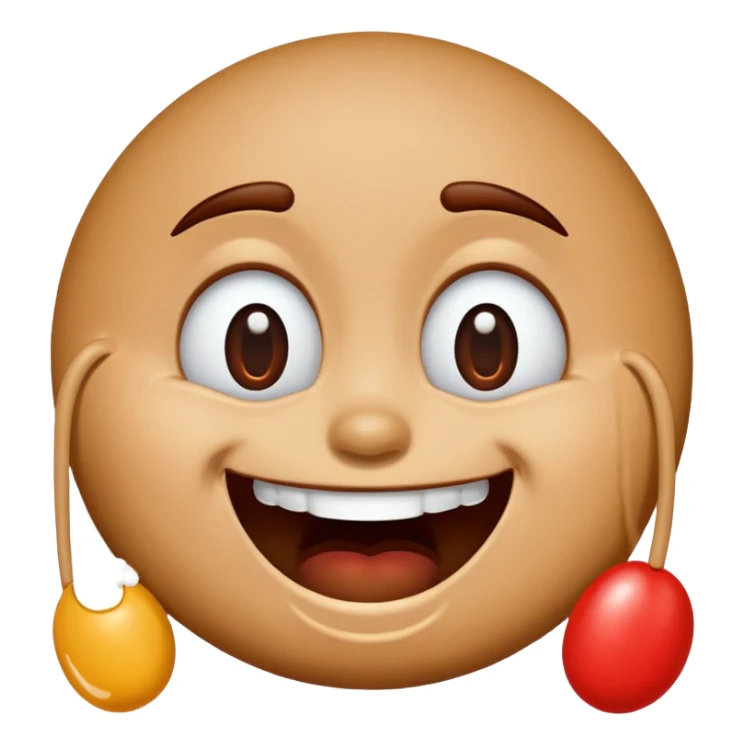 m&m laughing out loud with tears sticker