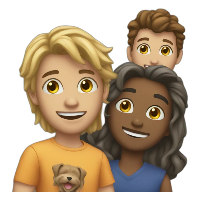 Emoji fan club, 4 members sticker