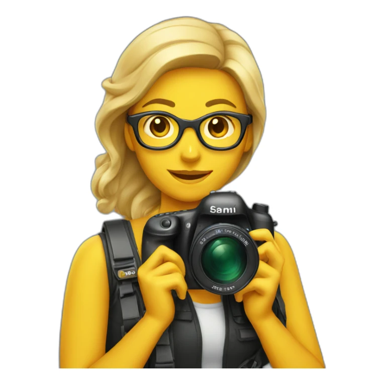 woman photographer sticker