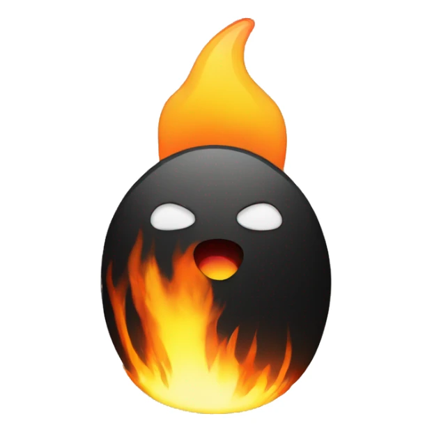 Linux on fire sticker